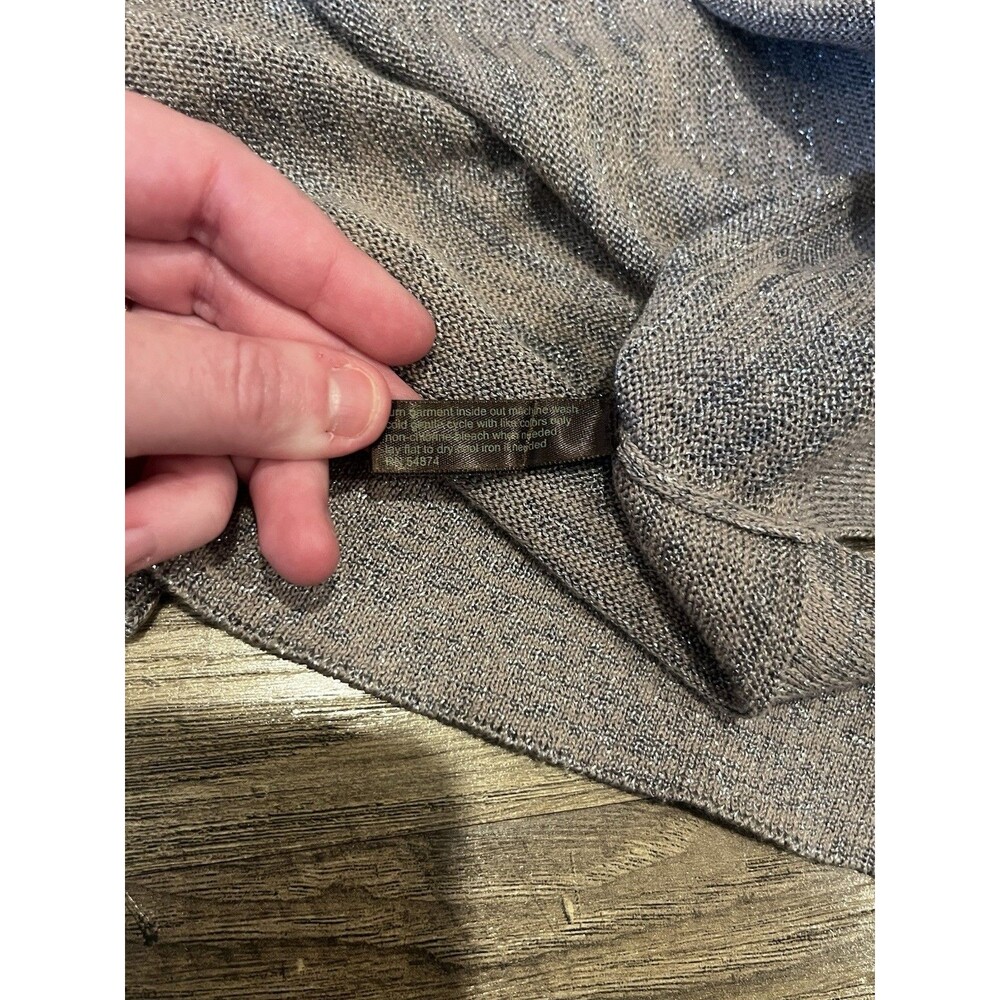The Limited Heathered Gray Crew Neck Light Sweater - Picture 5 of 8